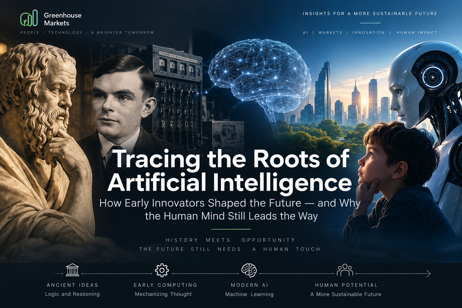 History of artificial intelligence from early philosophy to modern AI and robotics